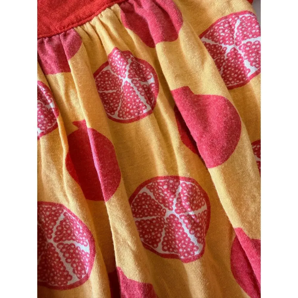 Kickee Pants Charming Marigold Pomegranate Bamboo Swing Dress 6-12 months